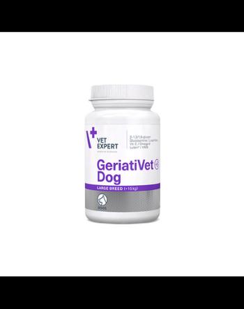 VETEXPERT GeriatiVet Dog Large Breed, Suplimente nutritive pentru caini seniori de talie mare, 45 tablete