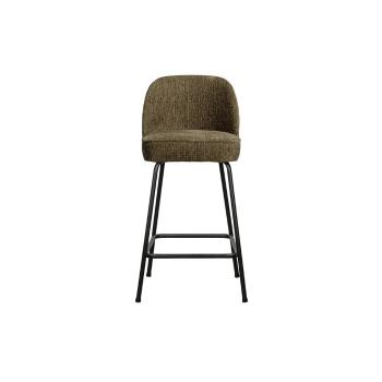 Scaun de bar kaki din catifea 89 cm Vogue – BePureHome