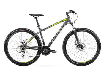 Bicicleta de munte pentru barbati Romet Rambler R9.1 Gri/Verde/Argintiu 2022