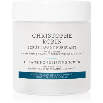 Christophe Robin Cleansing Purifying Scrub with Sea Salt sampon pentru curatare cu efect exfoliant 75 ml