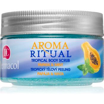 Dermacol Aroma Ritual Papaya & Mint gel de dus exfoliant 200 g