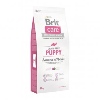 BRIT Care Puppy S-XL, Somon cu Cartofi, hrană uscată fără cereale câini junior, 12kg