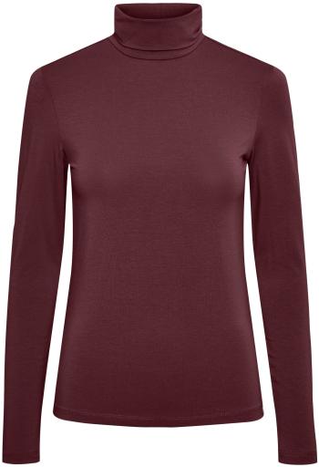 Pieces Tricou pentru femei PCSIRENE Slim Fit 17108494 Tawny Port XS