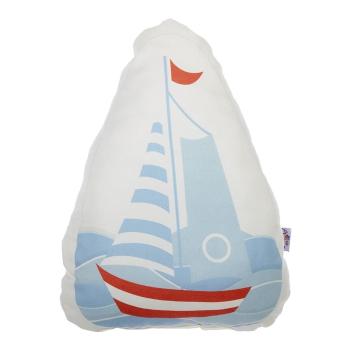 Pernă din amestec de bumbac pentru copii Mike & Co. NEW YORK Pillow Toy Boat, 30 x 37 cm