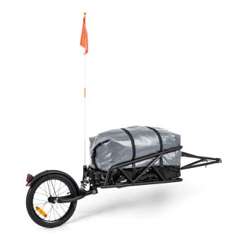 KLARFIT Follower, set de remorcă pentru biciclete, roată de 16", capacitate de încărcare 35 kg, geantă de transport de 120 l