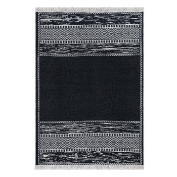 Covor din bumbac Oyo home Duo, 120 x 180 cm, alb-negru