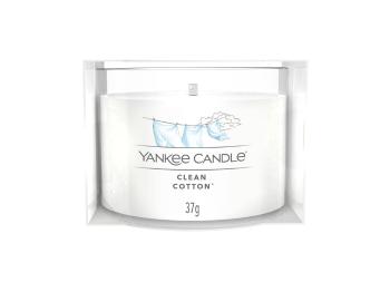 Yankee Candle Lumânare votivă în vas de sticlă Clean Cotton 37 g