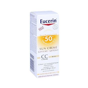 Eucerin CC cremă de protecție solară  SPF 50+ Light (Sun CC Creme) 50 ml