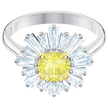 Swarovski Inel fermecător de flori cu cristale Sunshine 5482701 52 mm