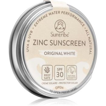 Suntribe Zinc Sunscreen crema de fata cu minerale pentru protectie plaja SPF 30 Original White 45 g
