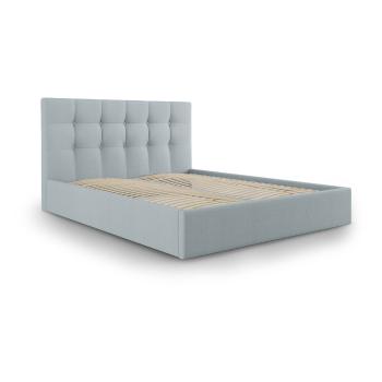 Pat dublu Mazzini Beds Nerin, 140 x 200 cm, albastru deschis