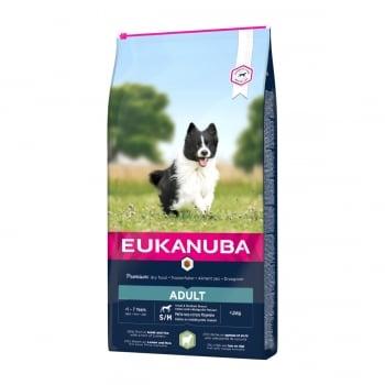 EUKANUBA Basic Adult S-M, Miel și Orez, pachet economic hrană uscată câini, 12kg x 2
