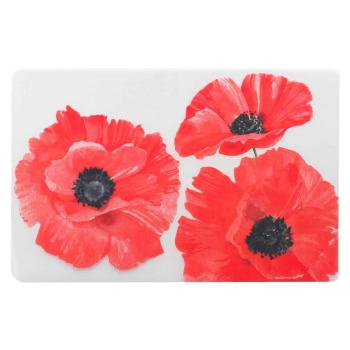 Suport pentru farfurii 28.5x44 cm Red flower – douceur d'intérieur