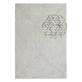 Covor alb/bej de exterior  170x120 cm - NORTHRUGS