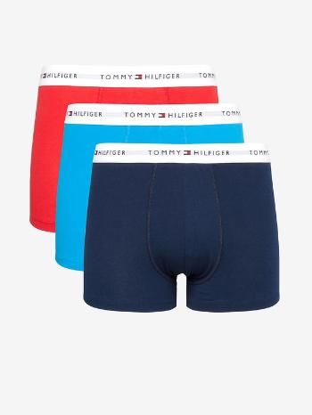 Tommy Hilfiger Signature Trunk Boxeri, 3 bucăți Roșu