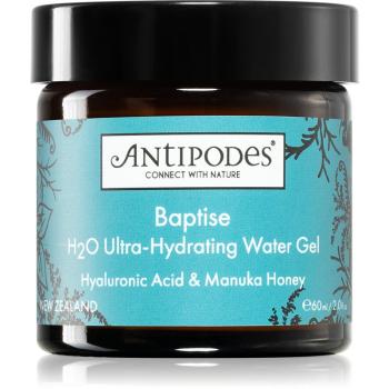 Antipodes Baptise H₂O Ultra-Hydrating Water Gel crema gel hidratanta cu textura usoara facial 60 ml