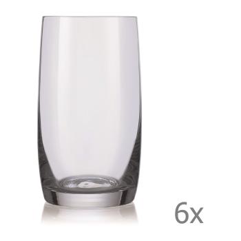 Set 6 pahare pentru whisky Crystalex Ideal, 380 ml