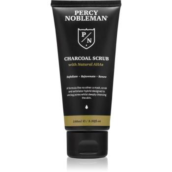 Percy Nobleman Charcoal Scrub demachiant cu efect de peenling 3 in 1 100 ml