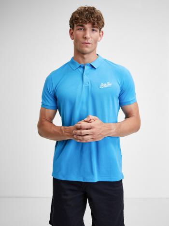 Jack & Jones Structure Polo Tricou Albastru