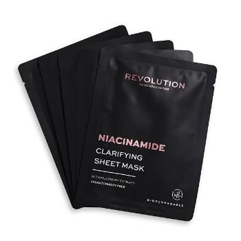 Revolution Skincare Set de măști de față Biodegradable Niacinamide (Clarifying Sheet Mask)