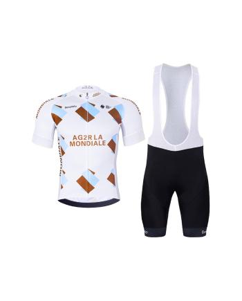 
                         Tricoul și pantaloni scurți de ciclism - AG2R LA MONDIALE 
                