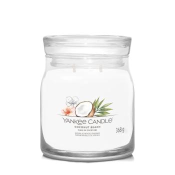 Yankee Candle Lumânare aromată Signature sticla medie Coconut Beach 368 g