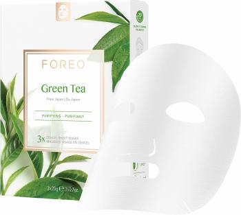 Foreo Mască din pânză de curățare pentru ten mixt Green Tea 3 x 20 g