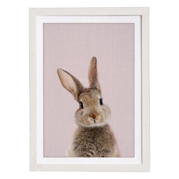 Tablou cu ramă pentru perete Querido Bestiario Baby Rabbit, 30 x 40 cm