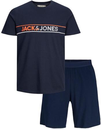 Jack&Jones Pijama pentru bărbați JACJAXON Standard Fit 12248978 Navy Blazer S