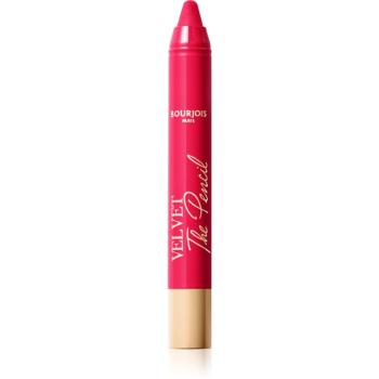 Bourjois Velvet the Pencil ruj in creion cu efect matifiant culoare 06 Framboise Griffée 1,8 g