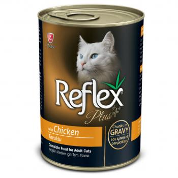 Hrana Umeda Reflex Plus Cat cu Pui in Sos, 400 g