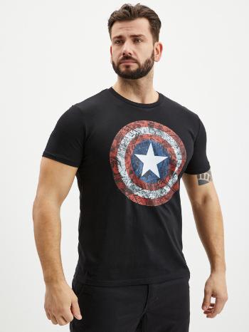 ZOOT.Fan Marvel Captain America Shield Tricou Negru