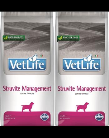 FARMINA Vet Life Struvite Management 2x12 kg dieta veterinara caini