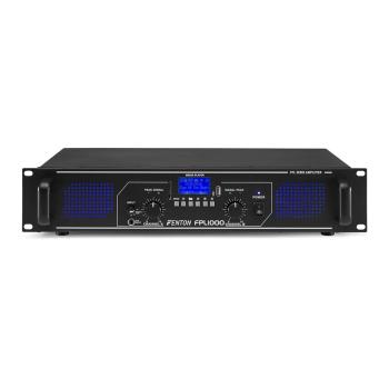 Fenton FPL1000, amplificator digital, 2 x 500 W, BT, Mediaplayer, Port USB, slot SD