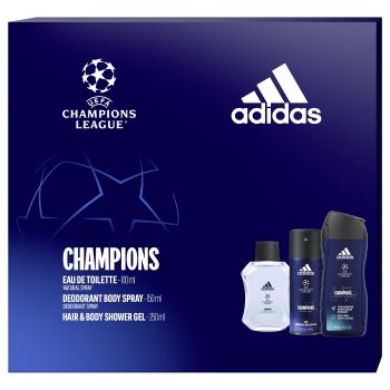 Adidas Champions League - EDT 100 ml + gel de duș 250 ml + spray deodorant 150 ml