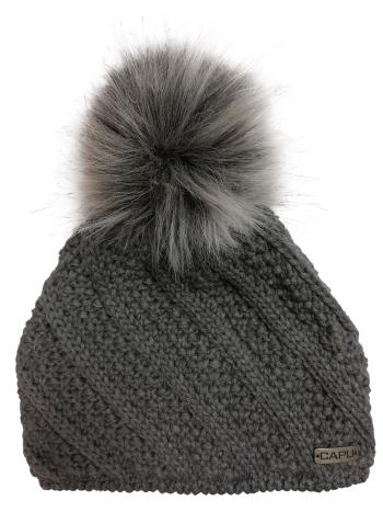 CAPU Pălărie de iarnă cu pom-pom Grey 350-G