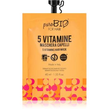 puroBIO Cosmetics 5 Vitamins masca de par hranitoare 40 ml