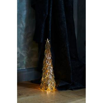 Decorațiune cu lumină LED Sirius Kirstine Gold, înălțime 43 cm