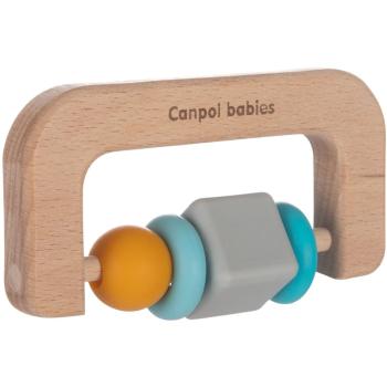 Canpol babies Teethers Wood-Silicone jucărie pentru dentiție 1 buc