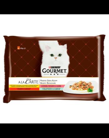 GOURMET a La Carte hrana umeda pentru pisici, mix arome 48x85g