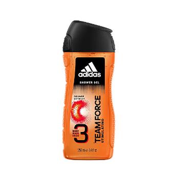 Adidas Gel de duș 3 în 1 pentru bărbați Team Force (Shower Gel BodyHair Face) 400 ml