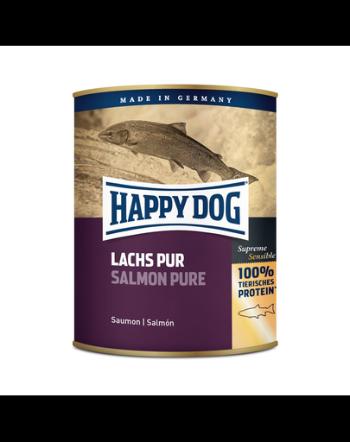 HAPPY DOG Salmon Pure hrană umedă cu somon 750 gr