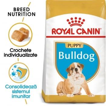Royal Canin Bulldog Puppy, hrană uscată câini juniori, 12kg