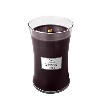 WoodWick Lumânăre parfumată Black Plum Cognac 609,5 g