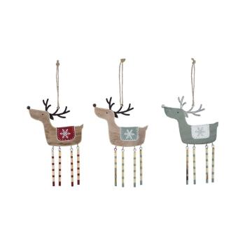 Set 3 decorațiuni suspendate pentru bradul de Crăciun Ego Dekor Misto Reindeers