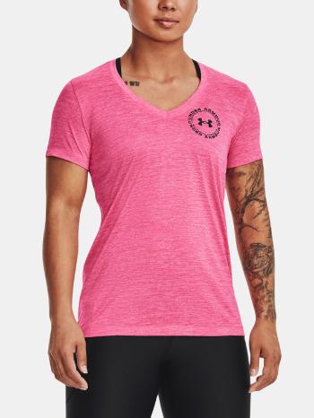 Under Armour Tech Twist LC Crest SSV Tricou Roz