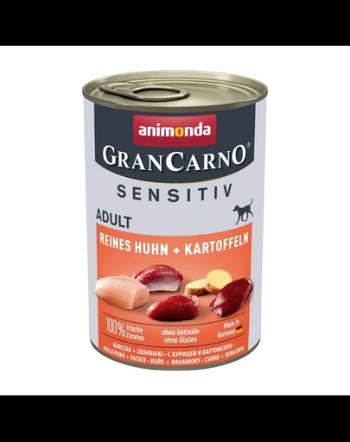 ANIMONDA Grancarno Sensitive pui si cartofi, hrana caini sensibili 400 g