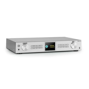 Auna iTuner 320 BT, tuner HiFi  digital, spotify Connect, BT, control prin aplicație, argintiu