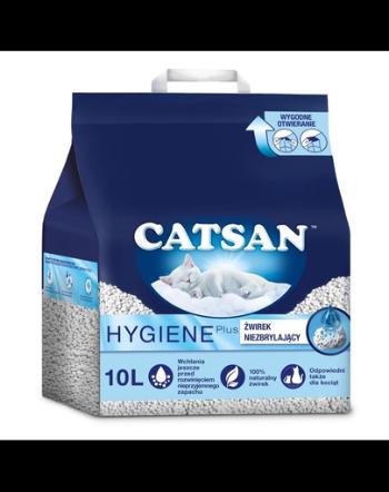 CATSAN Hygiene Plus nisip pentru litiera pisicilor 10L