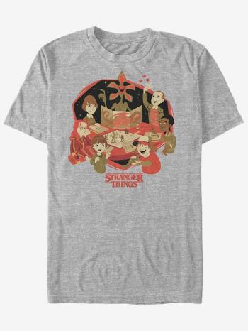 ZOOT.Fan Netflix Parta Stranger Things Tricou Gri